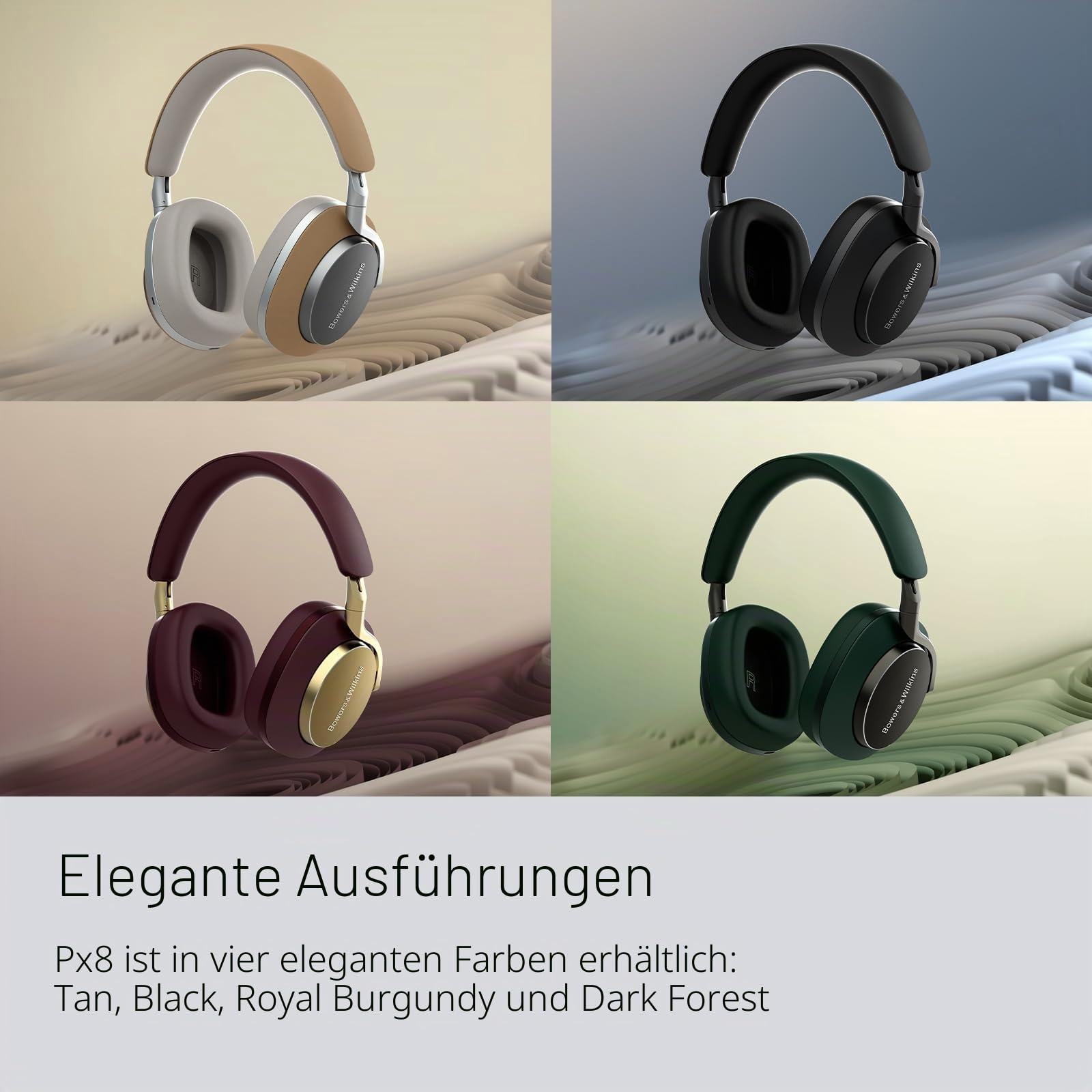 Bowers & Wilkins Px8 Over-Ear-Kopfhörer Grün mit Noise Cancelling