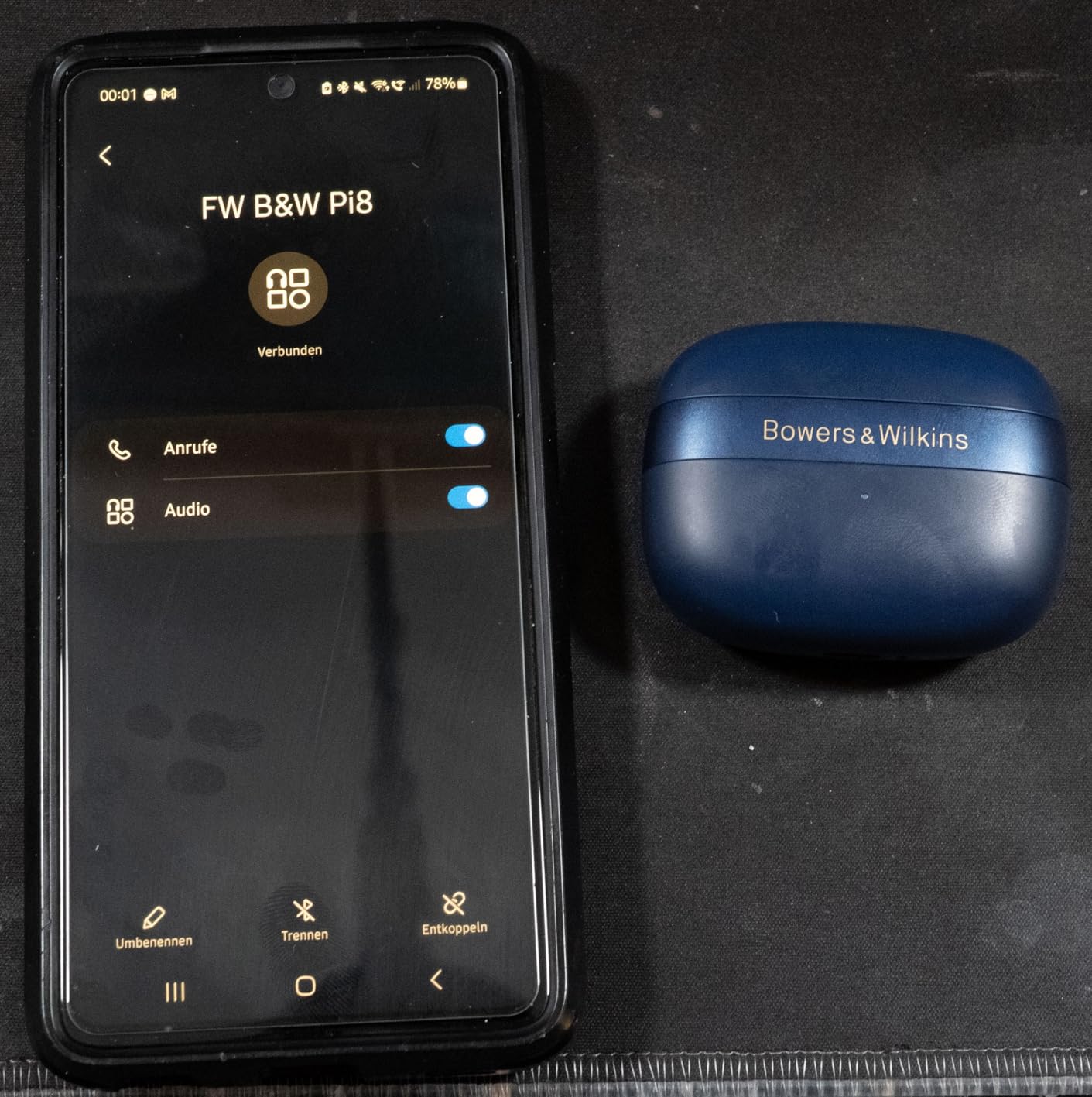 Bowers & Wilkins Pi8 In-Ear-Kopfhörer Schwarz mit ANC