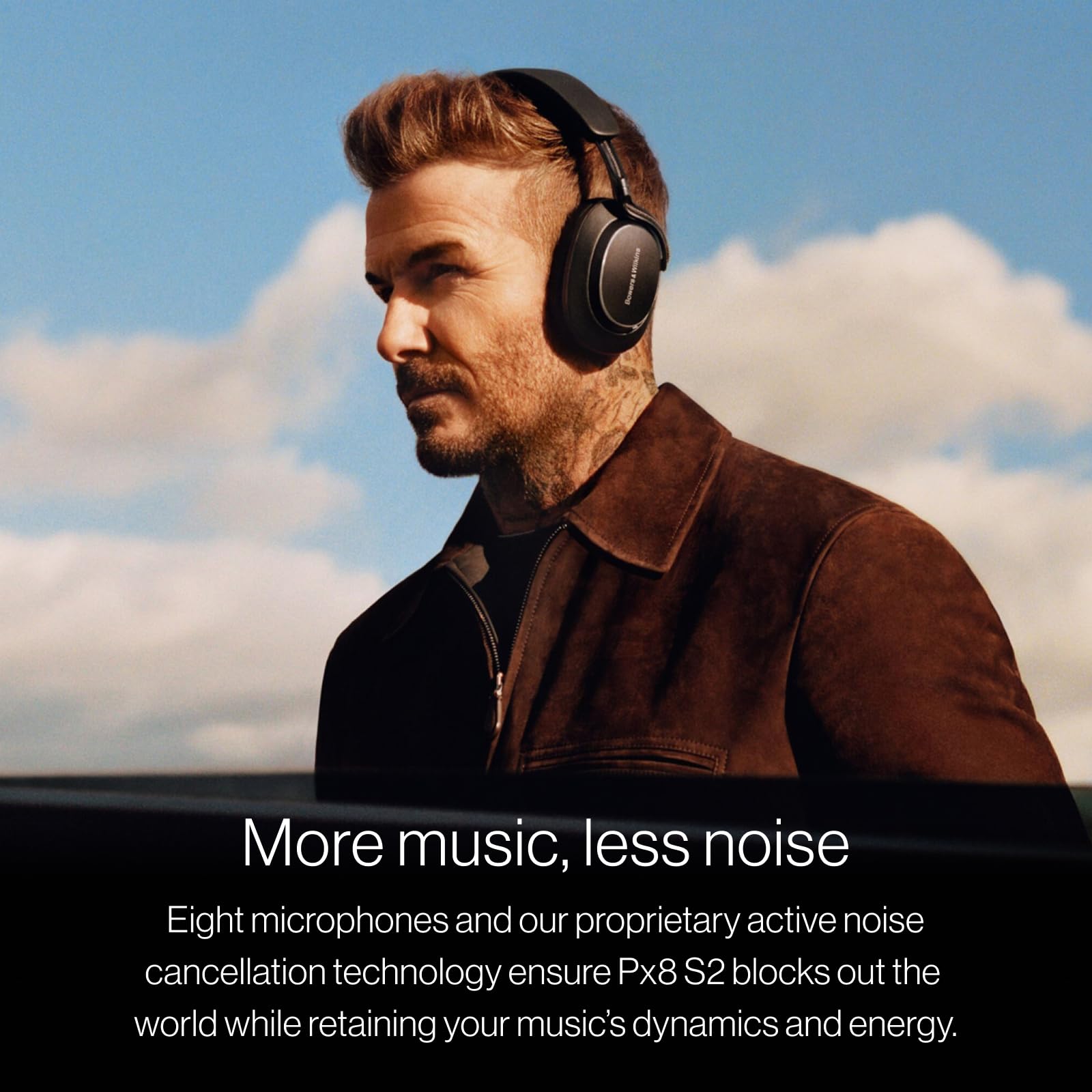 Bowers & Wilkins Px8 S2 Over-Ear-Kopfhörer Onyx Schwarz mit ANC