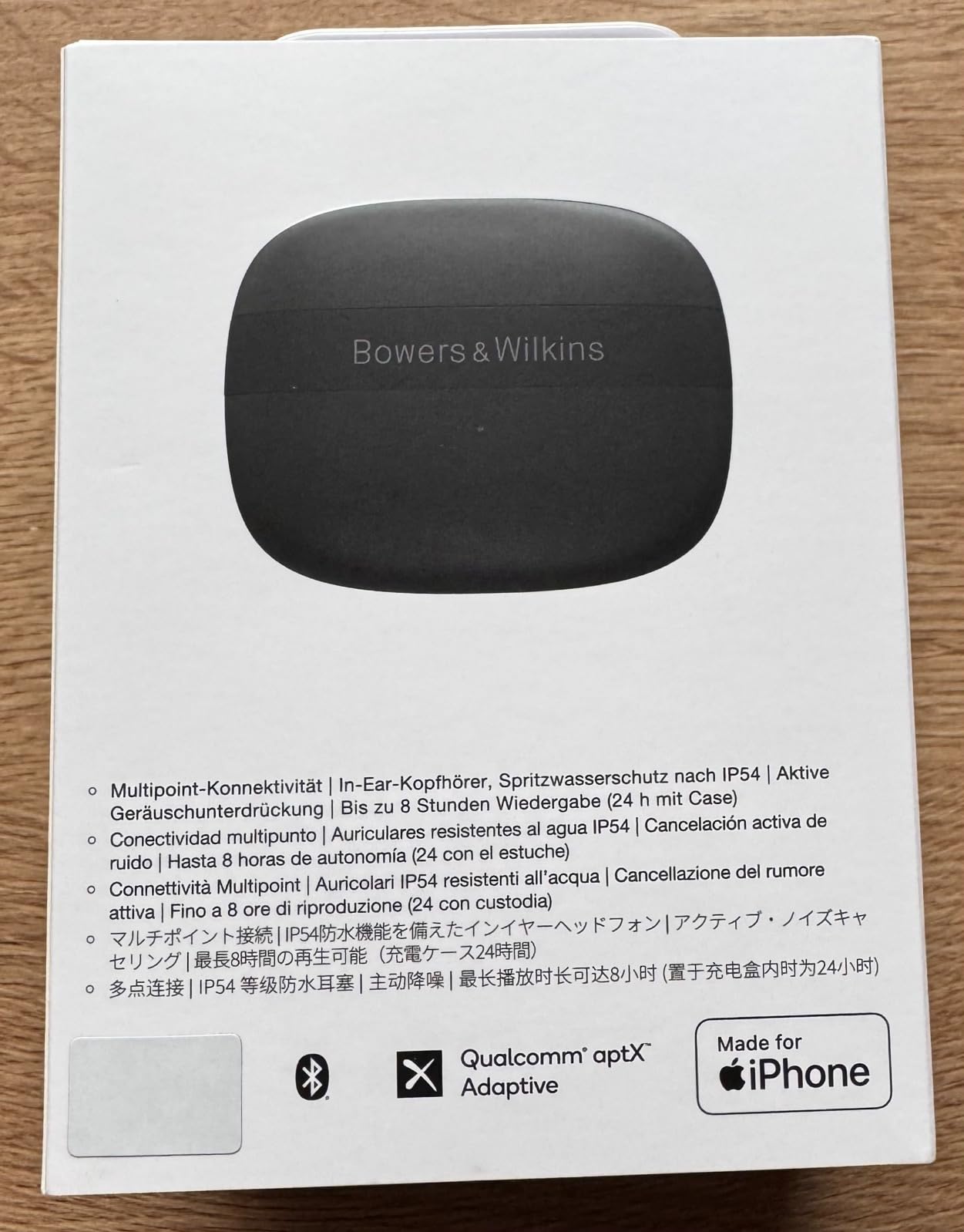 Bowers & Wilkins Pi6 True-Wireless-Kopfhörer Schwarz mit ANC