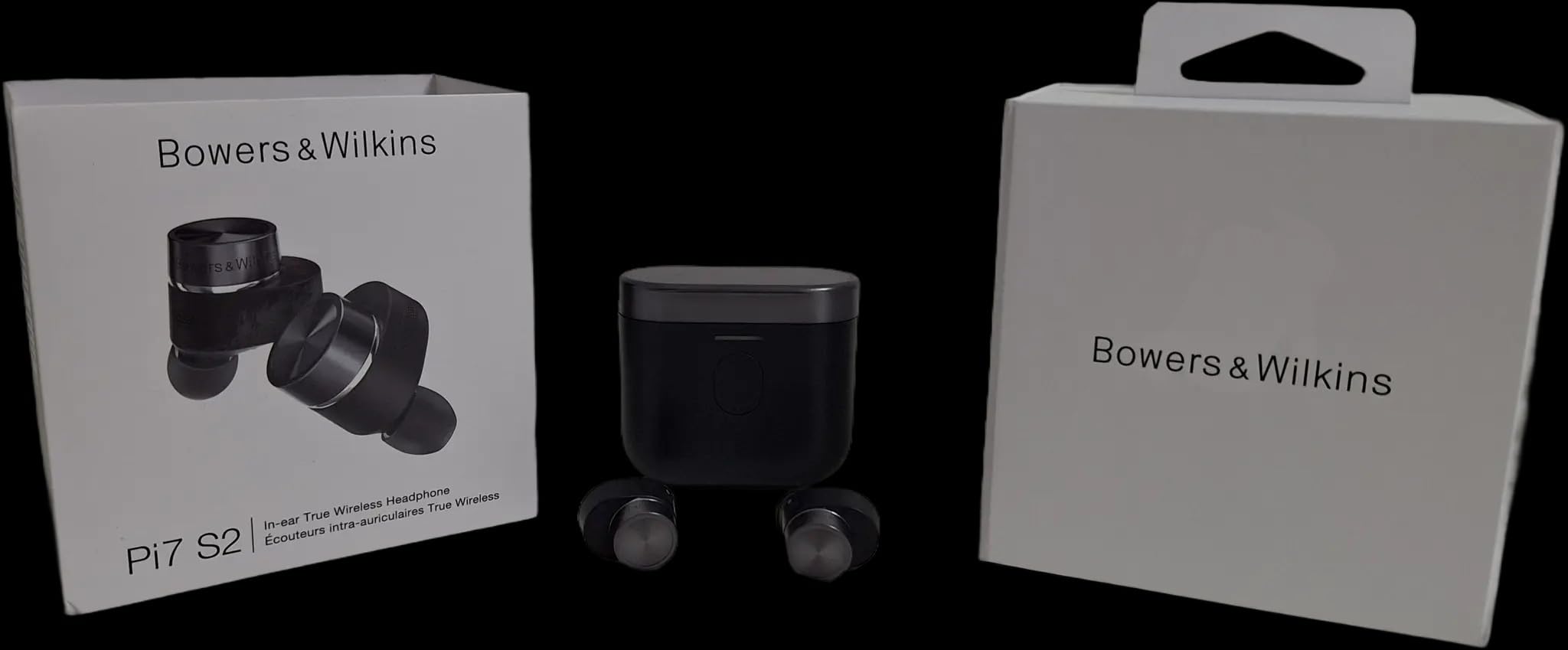 Bowers & Wilkins Pi7 Pi7 S2 True-Wireless-Kopfhörer Satin Black mit ANC