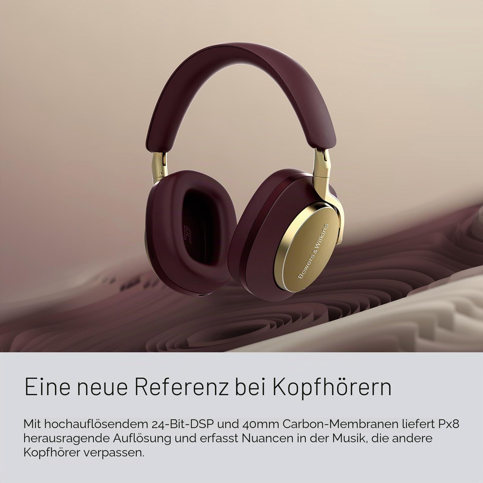 Bowers & Wilkins Px8 Over-Ear-Kopfhörer Beige mit ANC