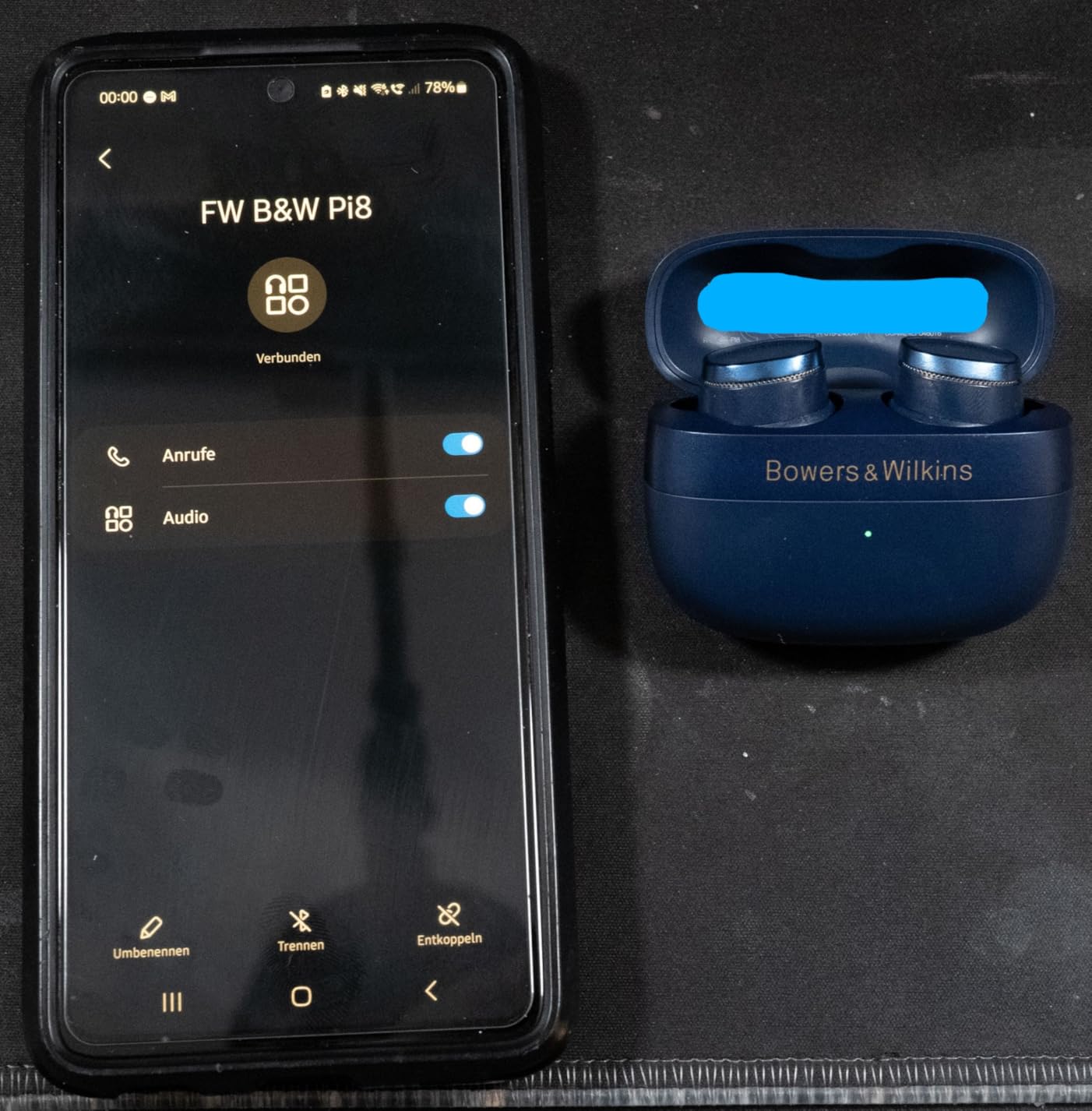 Bowers & Wilkins Pi8 In-Ear-Kopfhörer Schwarz mit ANC